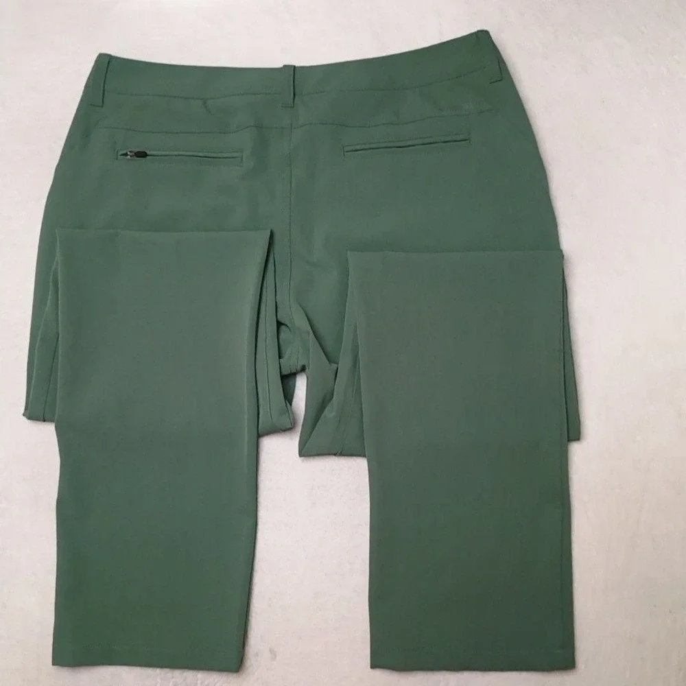 Bonobos Pants Men 35x32 Green Chino Slim Golf Highland Stretch Pockets Travel